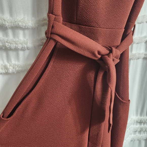 Bnwot Gorgeous rust color cropped wide legged jumpsuit. Size Xs FIRM ON PRICE - Picture 3 of 8